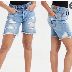 American Eagle Tomgirl Bermuda shorts, distressed
